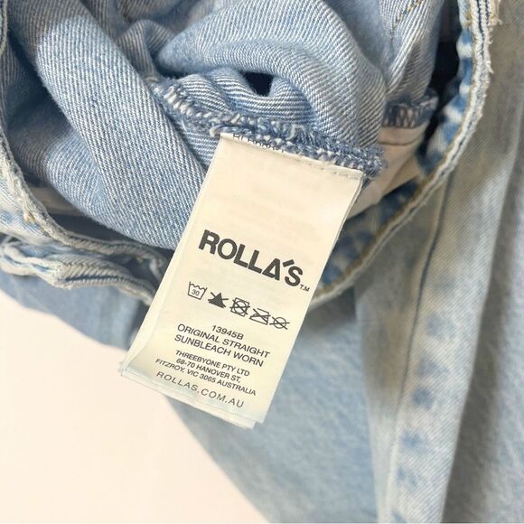 ROLLA’S Original Straight Jeans | High Rise | Sunbleach Worn | Distressed | 30 - Picture 12 of 13